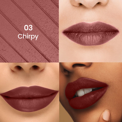 Swiss Beauty Stay All Day Lipstick - 03 Chirpy