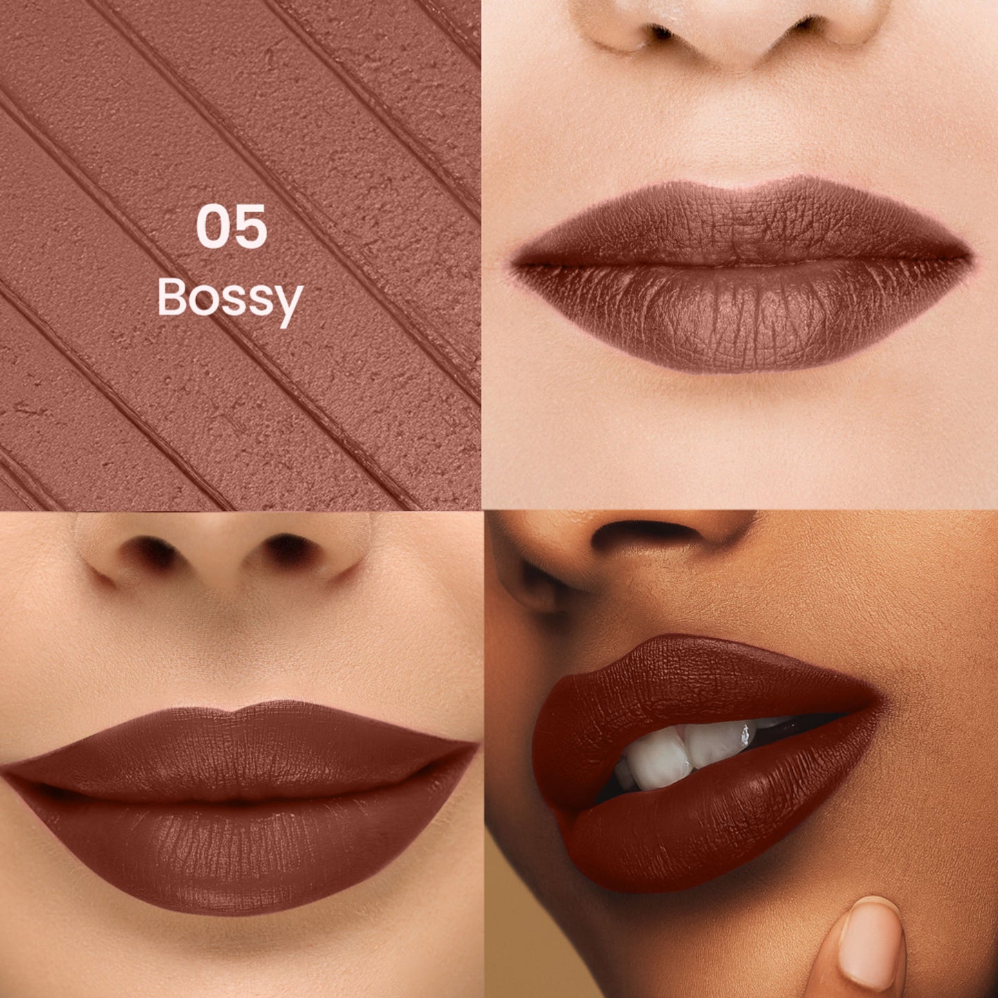 Swiss Beauty Stay All Day Lipstick - 05 Bossy