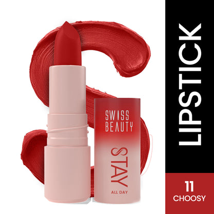 Swiss Beauty Stay All Day Lipstick - 11 Choosy