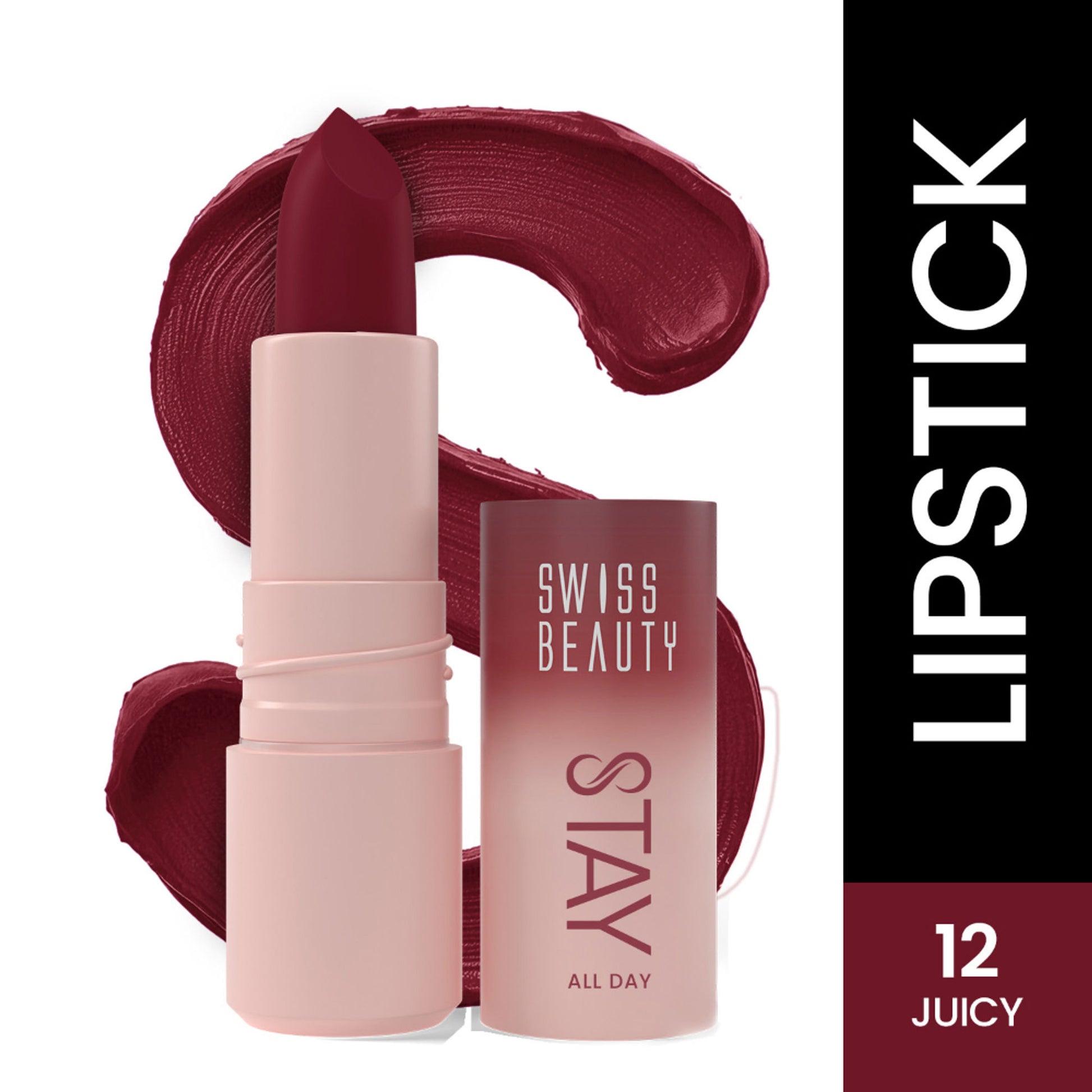 Swiss Beauty Stay All Day Lipstick - 12 Juicy