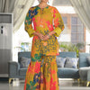 Dhiyona VA Women's Floral Printed Kurti with Sharara & Dupatta