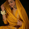 Dhiyona IE Women Ethnic Motifs Embroidered Regular Sequinned Kurta with Trousers & With Dupatta