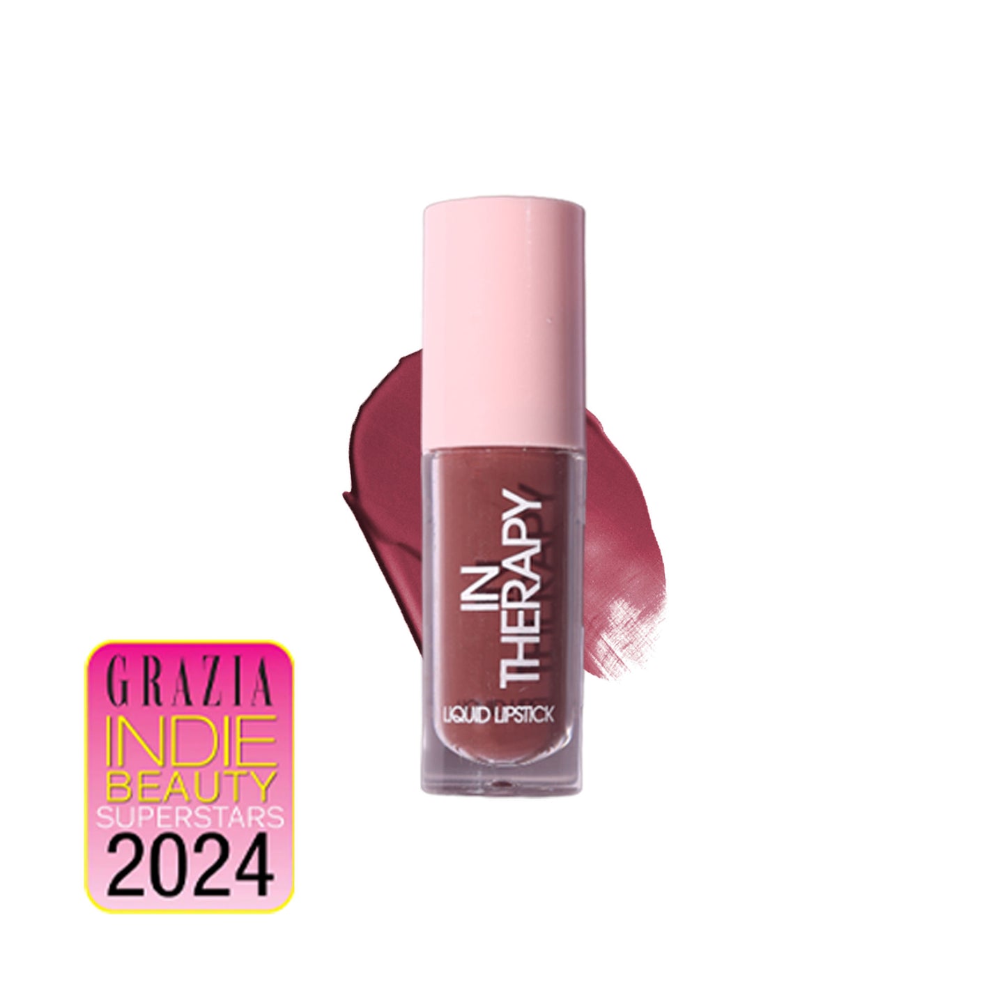 Flossy Cosmetics Hydrating Liquid Lipstick, Lightweight, Hydrating, Glossy, With Hyaluronic Acid - Brainwash