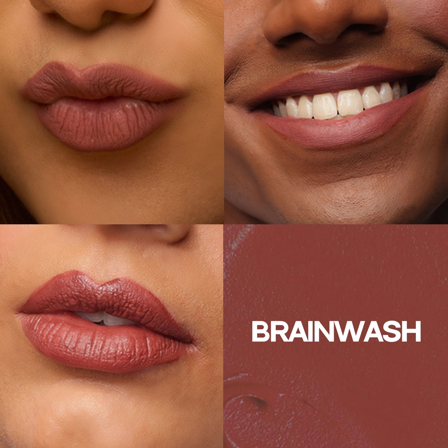 Flossy Cosmetics Hydrating Liquid Lipstick, Lightweight, Hydrating, Glossy, With Hyaluronic Acid - Brainwash