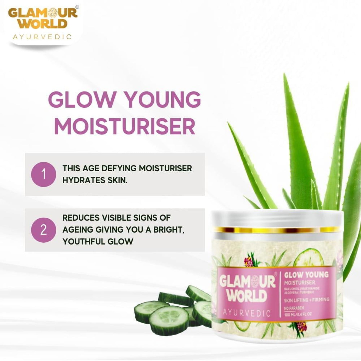 GLAMOUR WORLD AYURVEDIC Glow Young Moisturiser