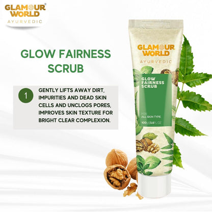 GLAMOUR WORLD AYURVEDIC Glow Fairness Scrub