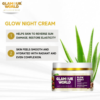 GLAMOUR WORLD AYURVEDIC Glow Night Cream
