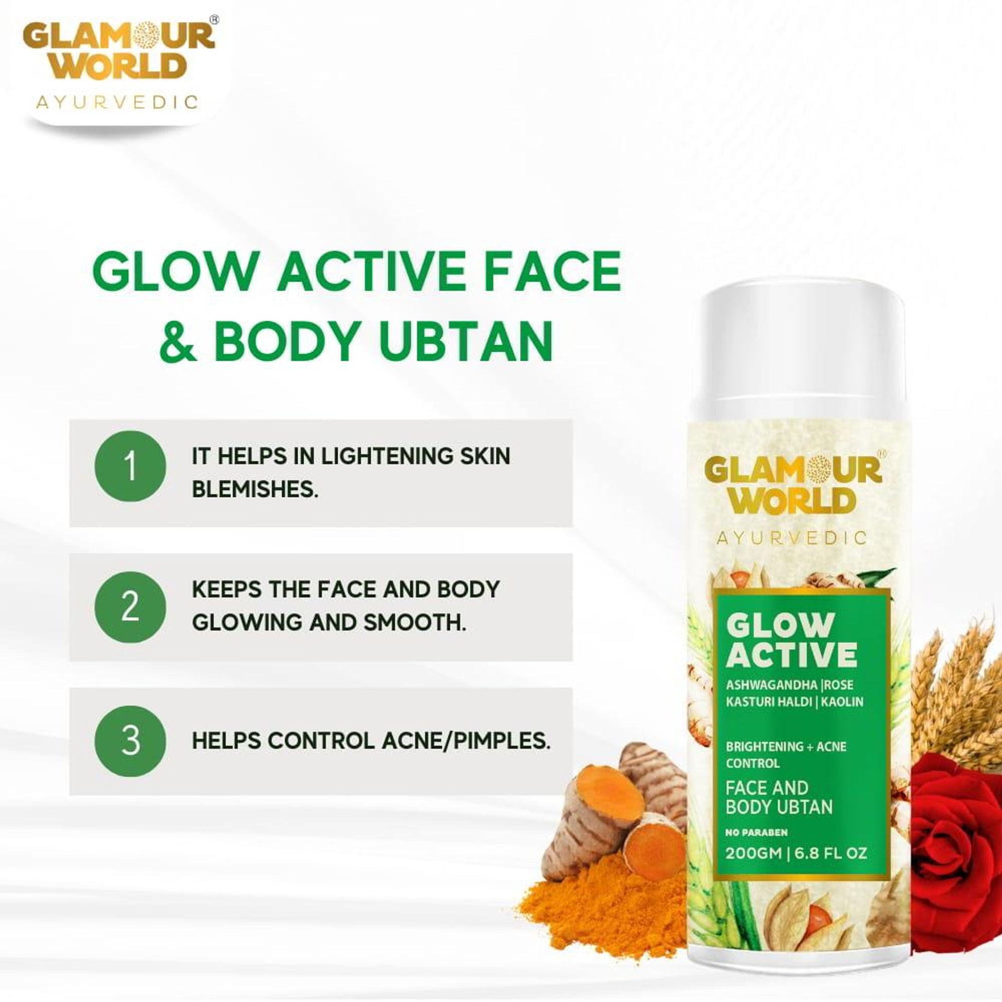 GLAMOUR WORLD AYURVEDIC Glow Active