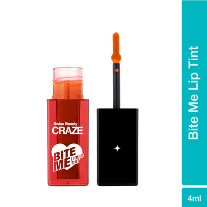 Swiss Beauty CRAZE Bite Me Liquid Tint - 1 Juicy Peach