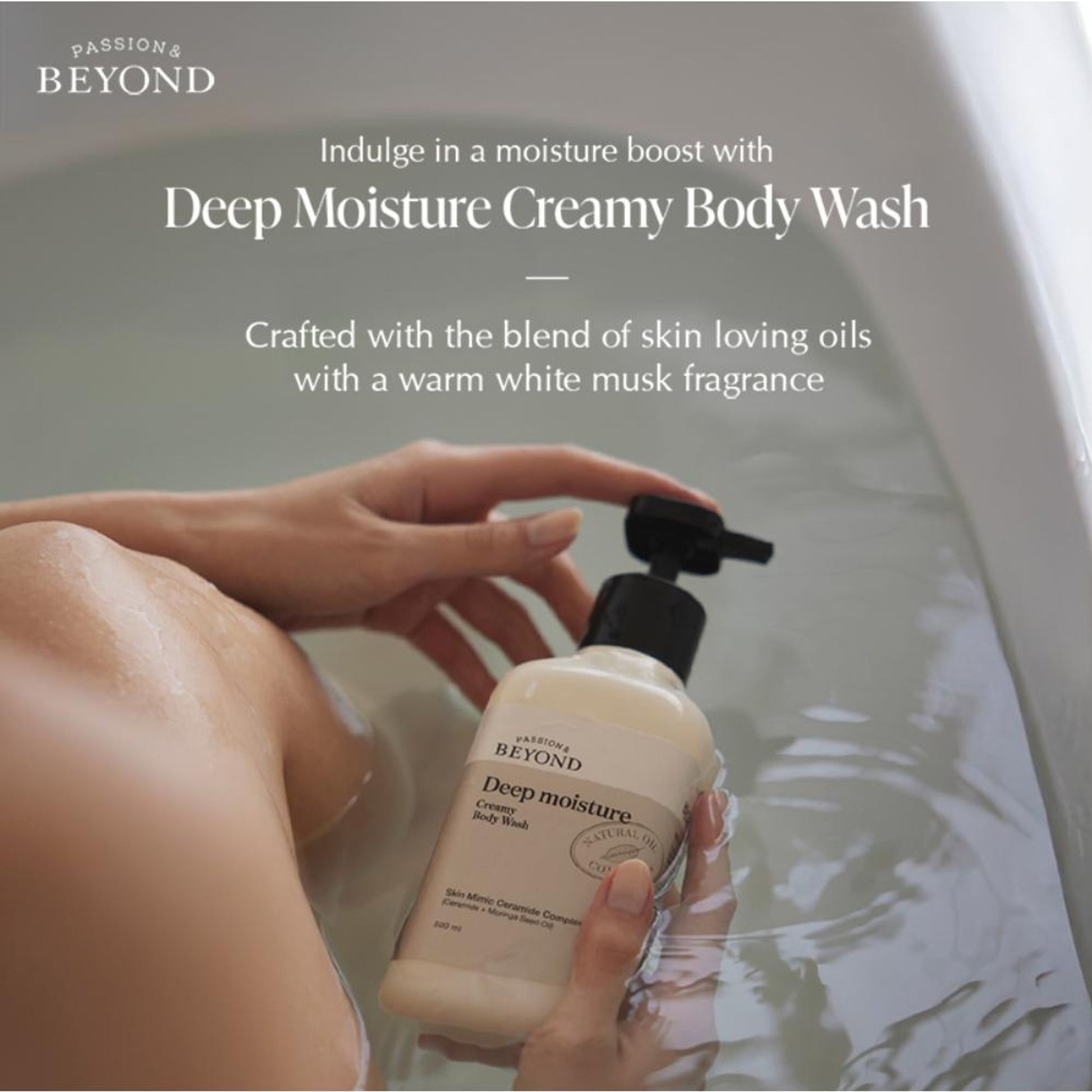 belif Beyond Deep Moisture Korean Creamy Body Wash - Vegan Shower Cream For Dry Skin With Ceramides