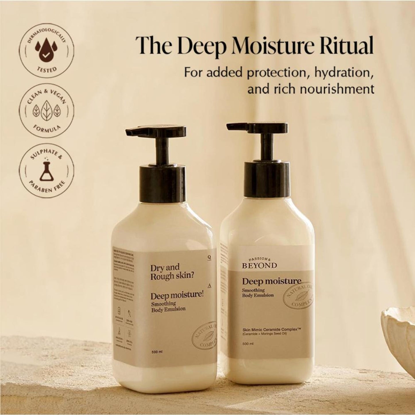 belif Beyond Deep Moisture Korean Creamy Body Wash - Vegan Shower Cream For Dry Skin With Ceramides