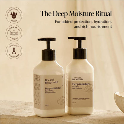 belif Beyond Deep Moisture Korean Creamy Body Wash - Vegan Shower Cream For Dry Skin With Ceramides
