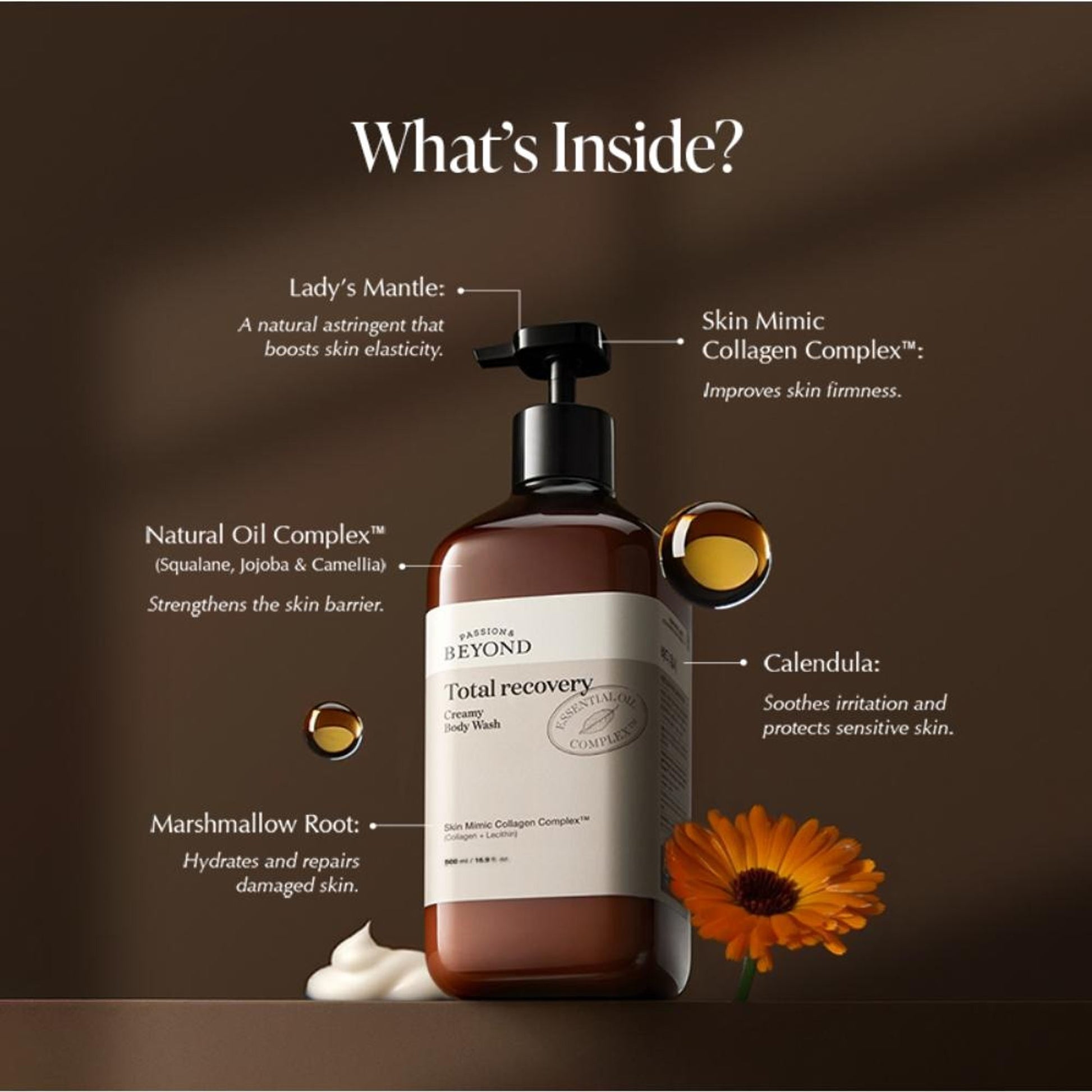 belif Beyond Total Recovery Korean Creamy Body Wash - Vegan Shower Cream For Dry Skin With Collagen