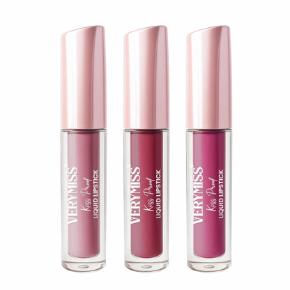 VERYMISS Kiss Proof Liquid Lipstick Combo 5 - Pack of 3