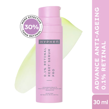 Hyphen 0.1% Retinal Reset, Retinol Derivative Serum Pro For Anti Aging, Reduce Fine Lines & Wrinkles