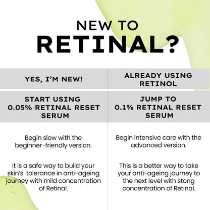 Hyphen 0.1% Retinal Reset, Retinol Derivative Serum Pro For Anti Aging, Reduce Fine Lines & Wrinkles