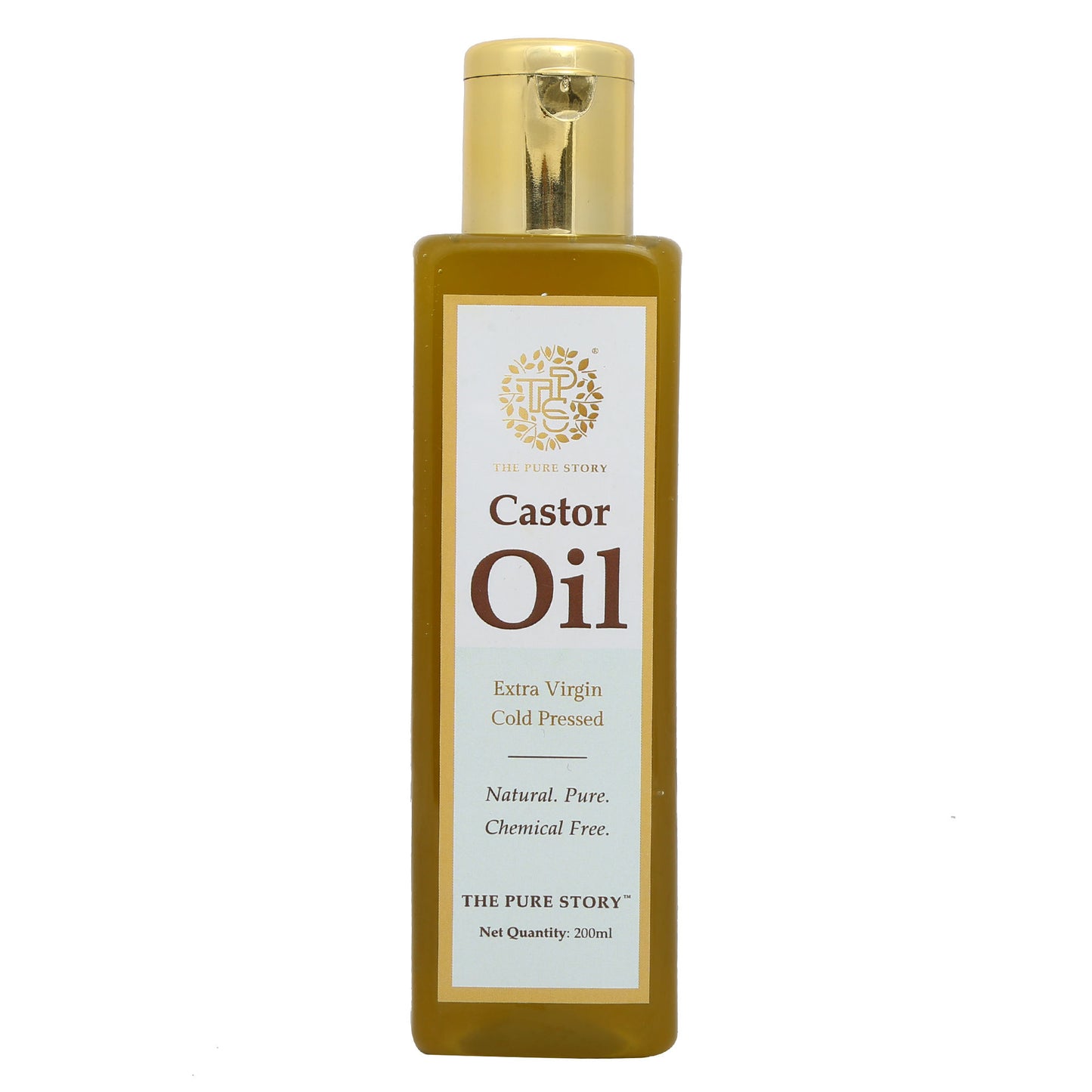 The Pure Story Natural Cold Pressed Oil for Skin & Hair with Castor