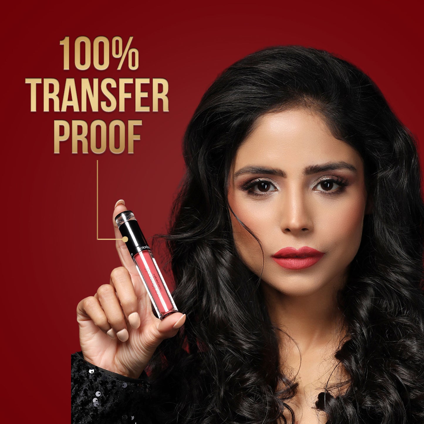 Coloressence Lipstay Liquid Lipstick, Transferproof, Waterproof, Long-Lasting Matte Finish - Lychee