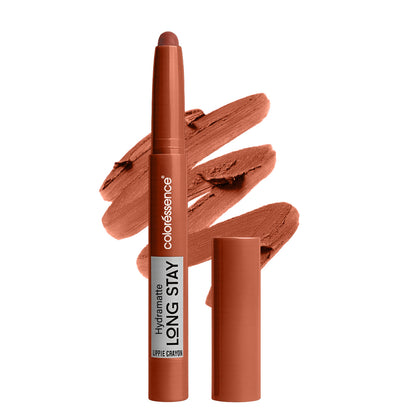 Coloressence Hydra Matte Lip Crayon, Long Lasting, Smudgeproof, Hydrating Matte Finish - Flame