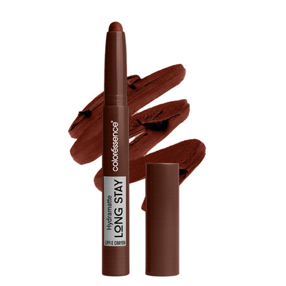 Coloressence Hydra Matte Lip Crayon, Long Lasting, Smudgeproof, Hydrating Matte Finish - Cedar