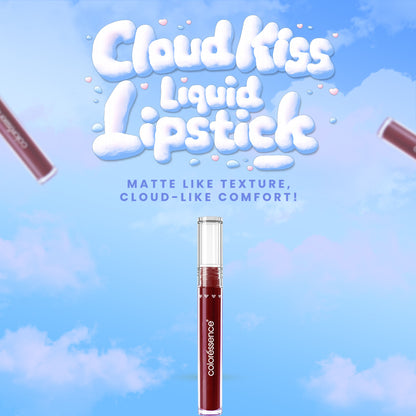 Coloressence Cloud Kiss Liquid Lipstick, Weightless, Long Lasting, Non-Transfer Matte - Flirt On