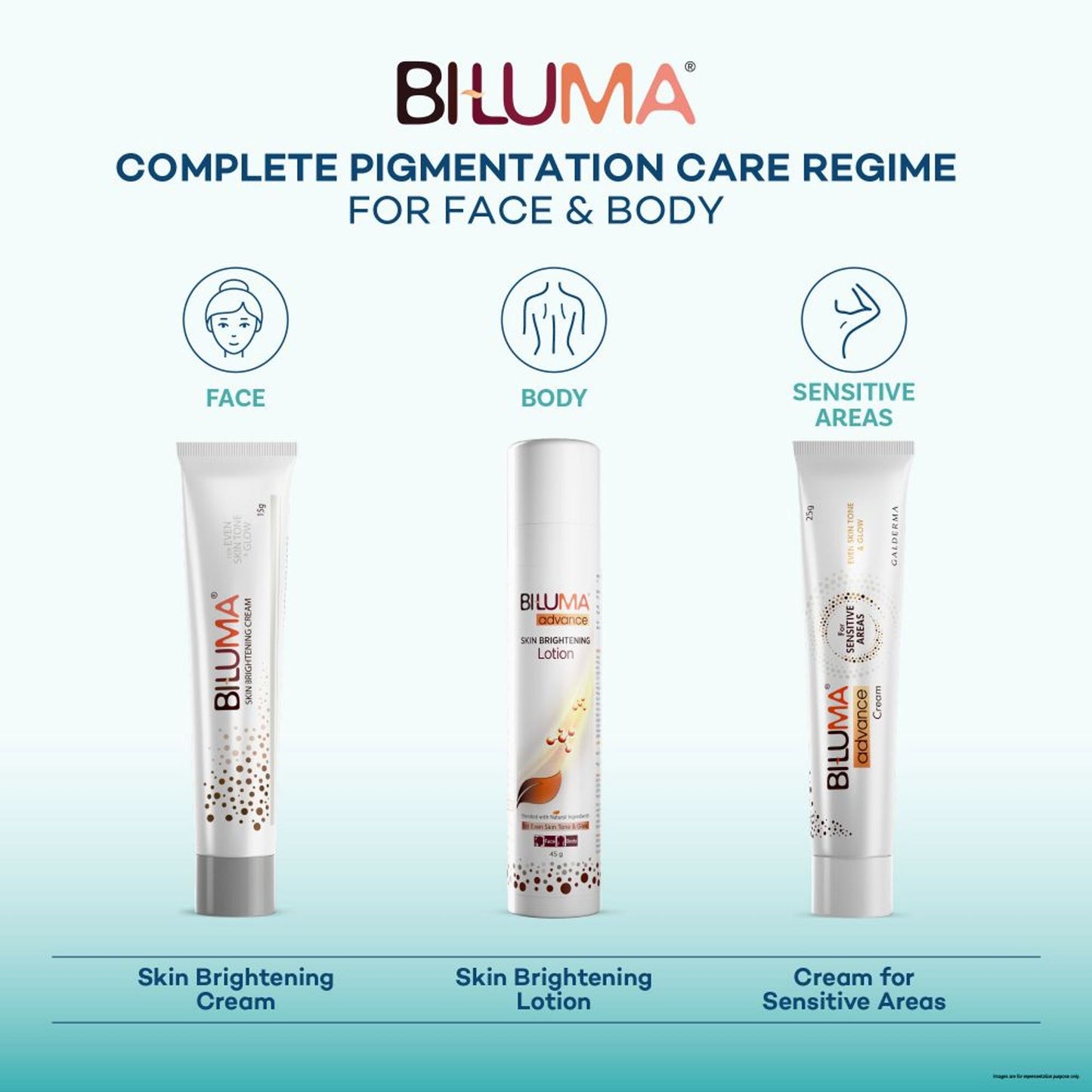 Biluma Skin Brightening Lotion, Vitamin E, Fades Fine Lines & Wrinkles, for Glowing Skin