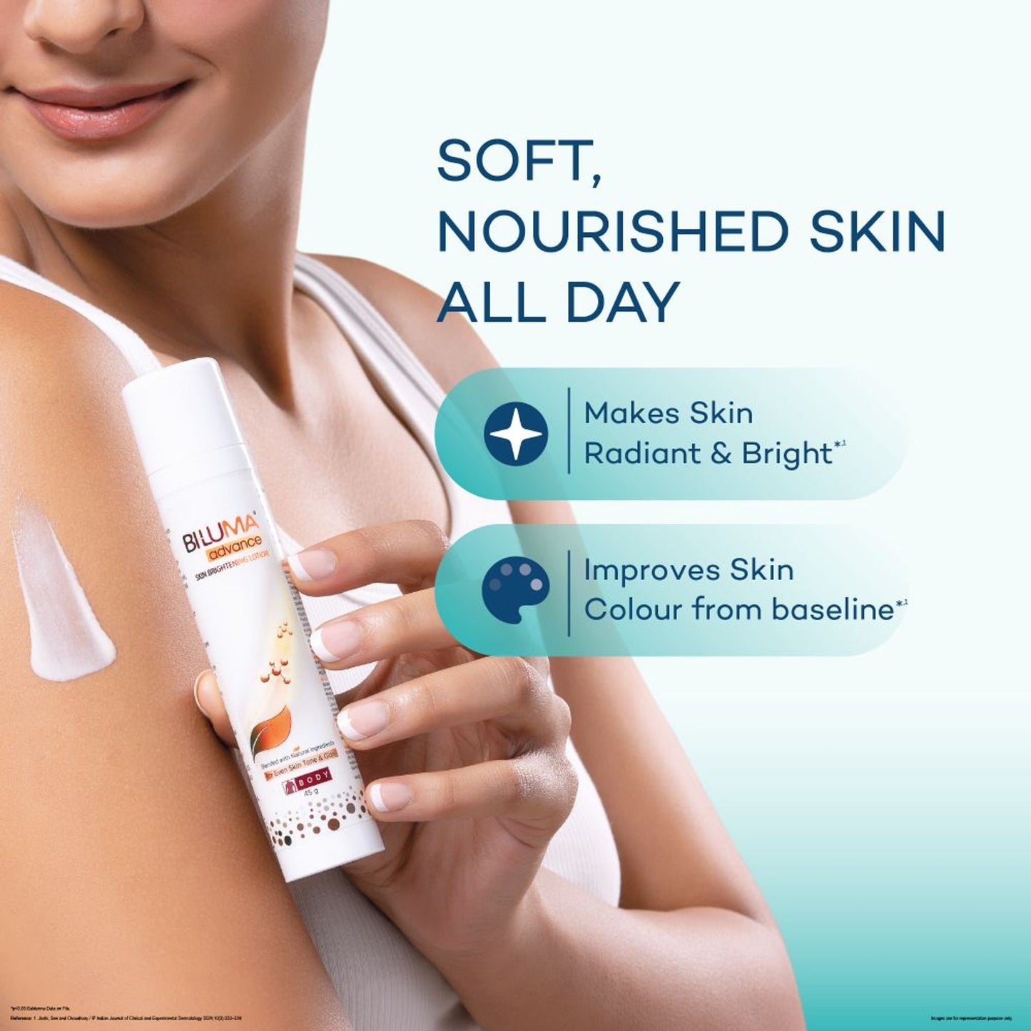 Biluma Skin Brightening Lotion, Vitamin E, Fades Fine Lines & Wrinkles, for Glowing Skin