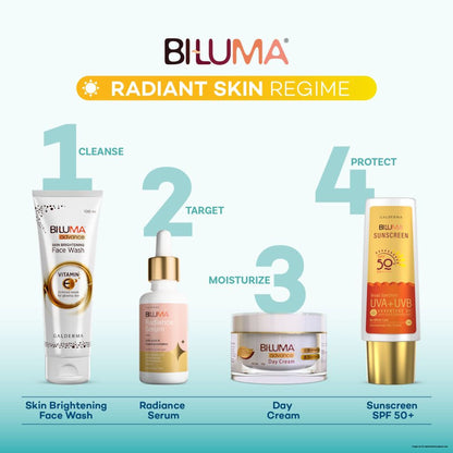 Biluma Face Wash, Vitamin E, Brightens, Protects Against Pimples & Blemishes