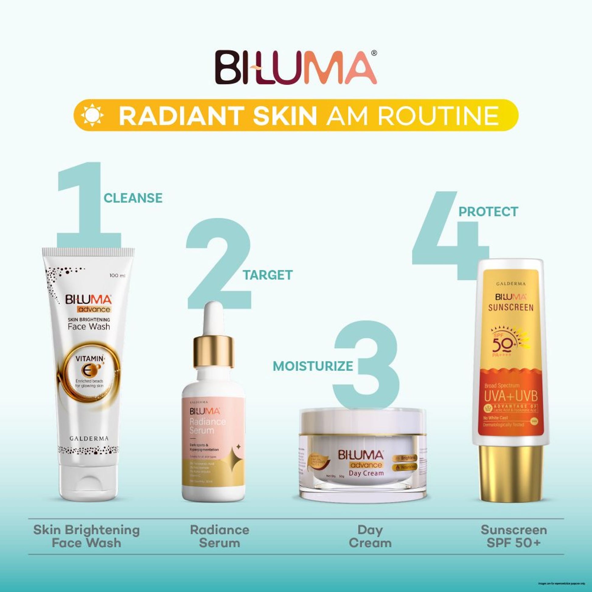 Biluma Day Cream, Vitamin E, Helps Get Bright & Even Toned Skin, for Glowing Skin