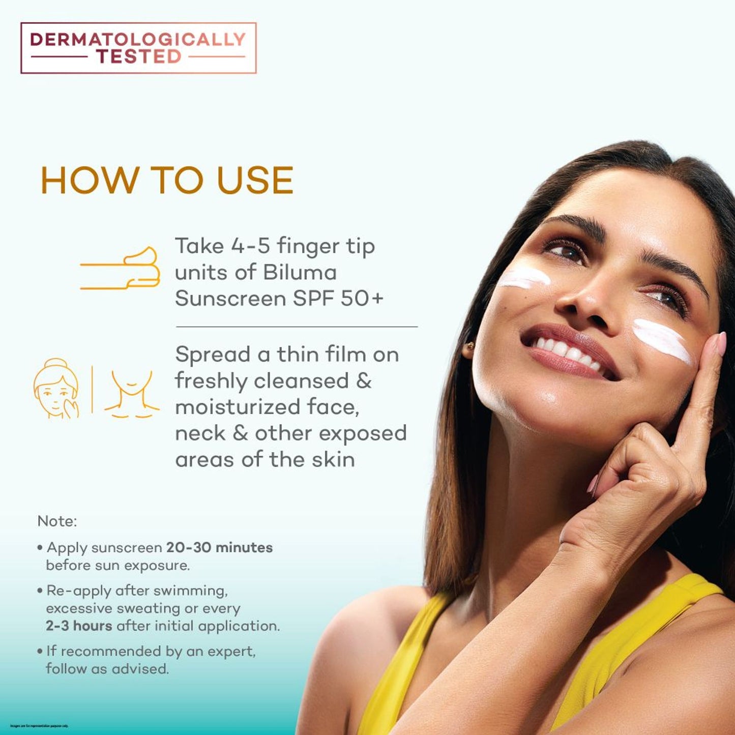 Biluma Sunscreen SPF50+, Reduces Dark Spot & Evens Skin Tone, Non Greasy, Non Sticky
