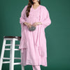Dhiyona IE Floral Embroidered Panelled Thread Work Pure Cotton Kurta with Trousers & Dupatta
