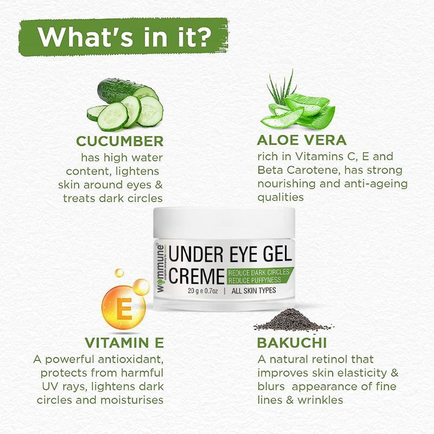 Wommune Under Eye Gel Cream