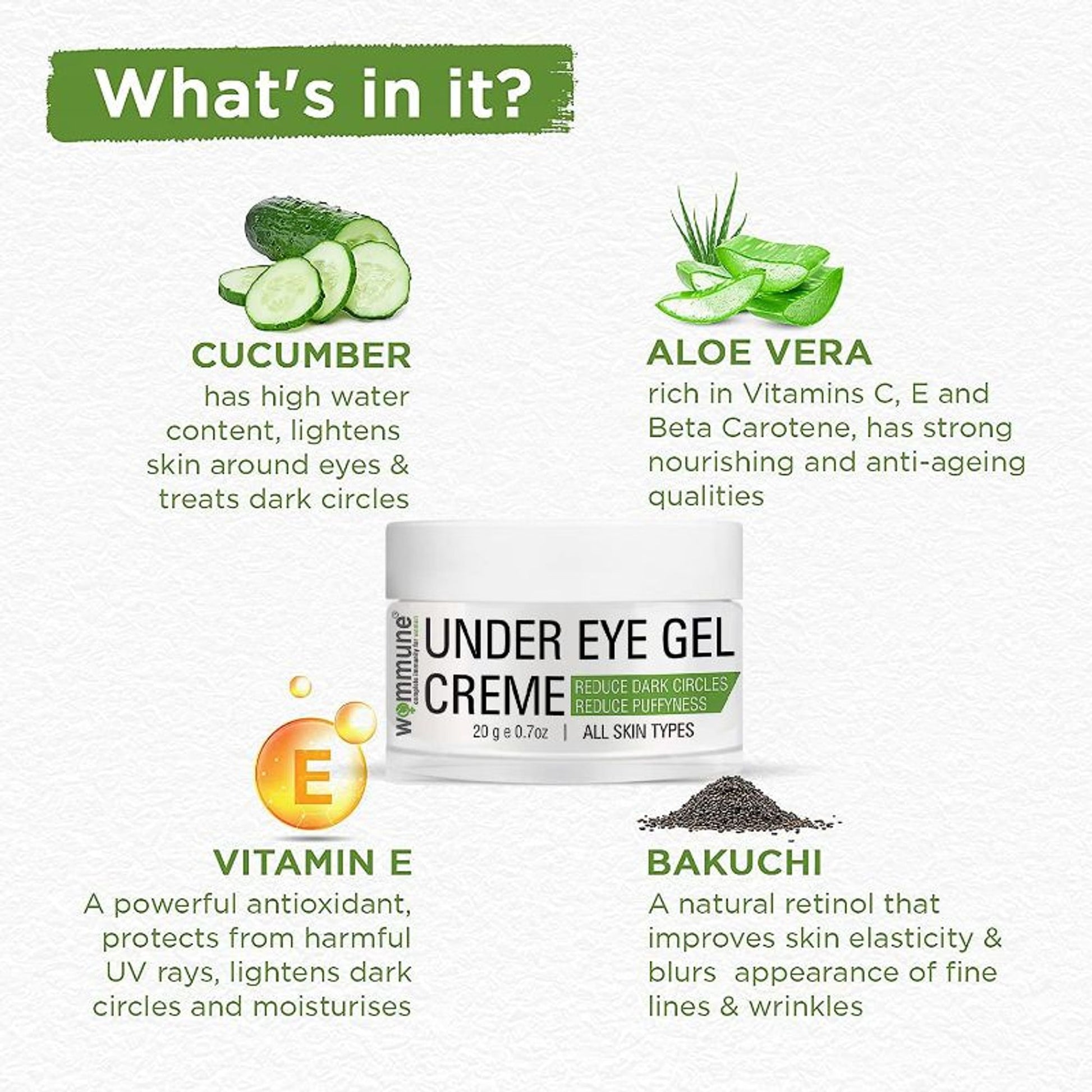 Wommune Under Eye Gel Cream