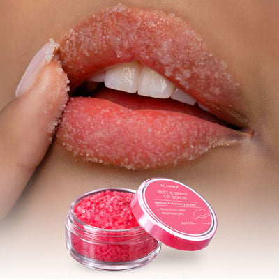 ALANNA Beet & Berry Lip Scrub, Gentle Beetroot Exfoliation for Soft, Glossy Lips, For Women & Men