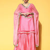 Dhiyona VA Women's Ethnic Motifs Embroidered Sleeveless Kurta with Sharara & Dupatta