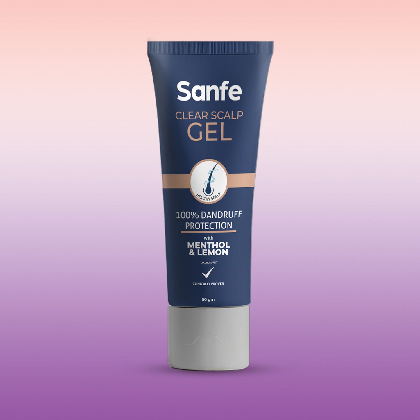 Sanfe Clear Scalp Gel, Anti-Dandruff & Flake Control Treatment, Reduces Scalp Itch