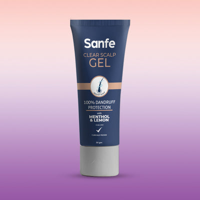 Sanfe Clear Scalp Gel, Anti-Dandruff & Flake Control Treatment, Reduces Scalp Itch