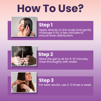 Sanfe Clear Scalp Gel, Anti-Dandruff & Flake Control Treatment, Reduces Scalp Itch