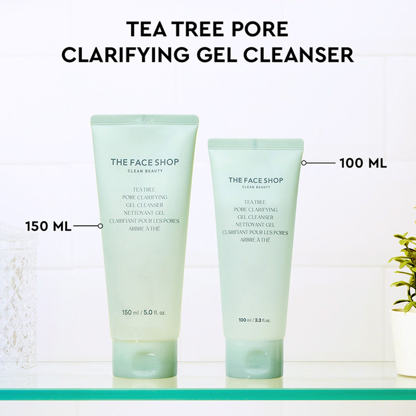 The Face Shop Tea Tree Gel Cleanser - Korean Face Wash