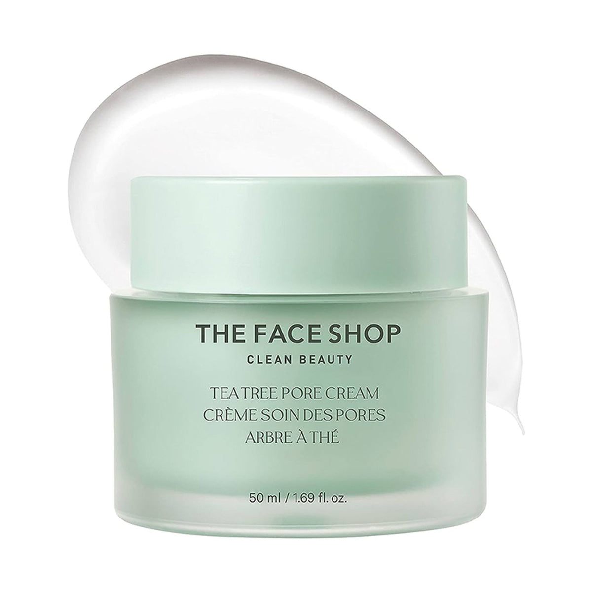 The Face Shop Tea Tree Pore Cream - Korean Moisturizer with AHA, Salicylic Acid (BHA) & PHA for Acne