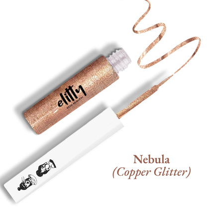 Elitty Glitter Waterproof Liquid Eyeliner - Copper