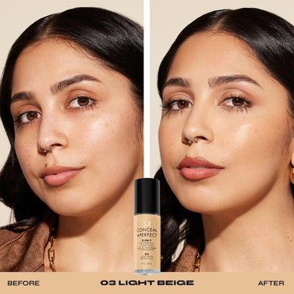 Milani Conceal + Perfect 2-in-1 Foundation + Concealer - 03 Light Beige