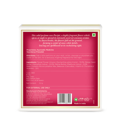 Forest Essentials Solid Perfume Parijat