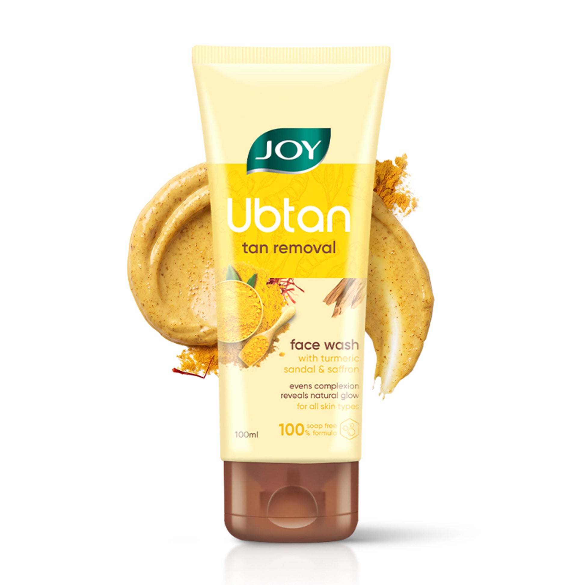 Joy Ubtan Tan Removal Face Wash, For Natural Glowing Skin