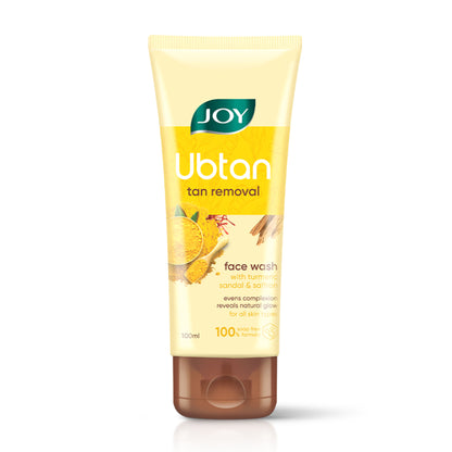 Joy Ubtan Tan Removal Face Wash, For Natural Glowing Skin