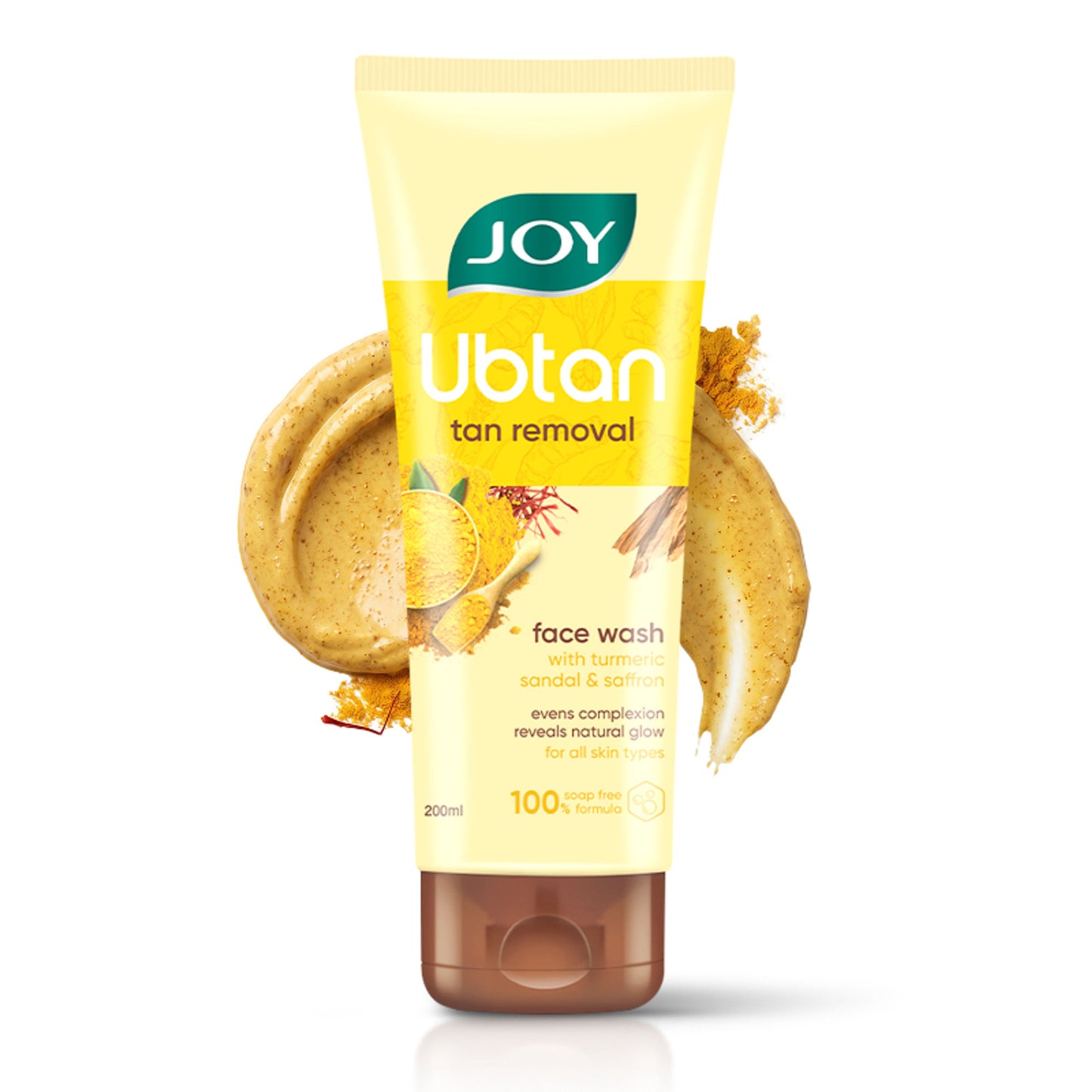 Joy Ubtan Tan Removal Face Wash, For Natural Glowing Skin