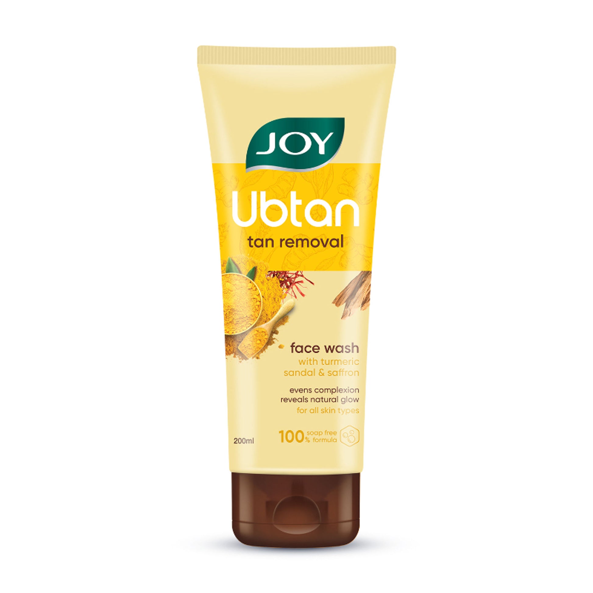 Joy Ubtan Tan Removal Face Wash, For Natural Glowing Skin