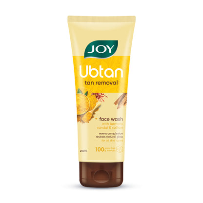 Joy Ubtan Tan Removal Face Wash, For Natural Glowing Skin