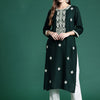 Dhiyona IE Women Ethnic Motifs Embroidered Thread Work Kurta