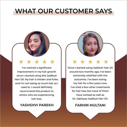 Dr. Sakhiya Ayurvedic Jadibuti Hair Oil for Natural Hair Growth & Hair Fall Control
